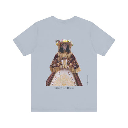 Camiseta manga corta Virgen del Rocío vestida de pastora.