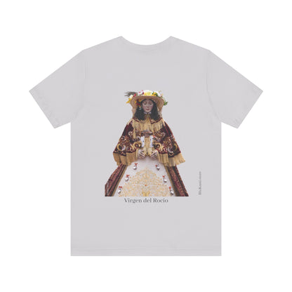 Camiseta manga corta Virgen del Rocío vestida de pastora.