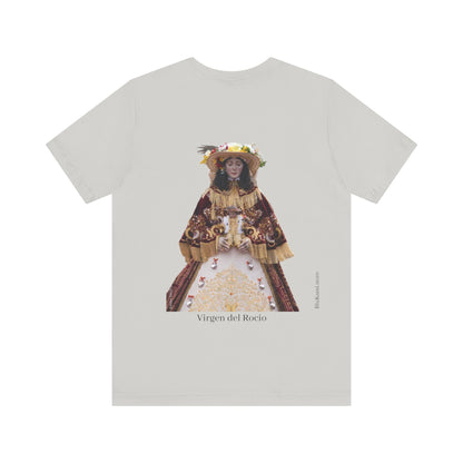 Camiseta manga corta Virgen del Rocío vestida de pastora.