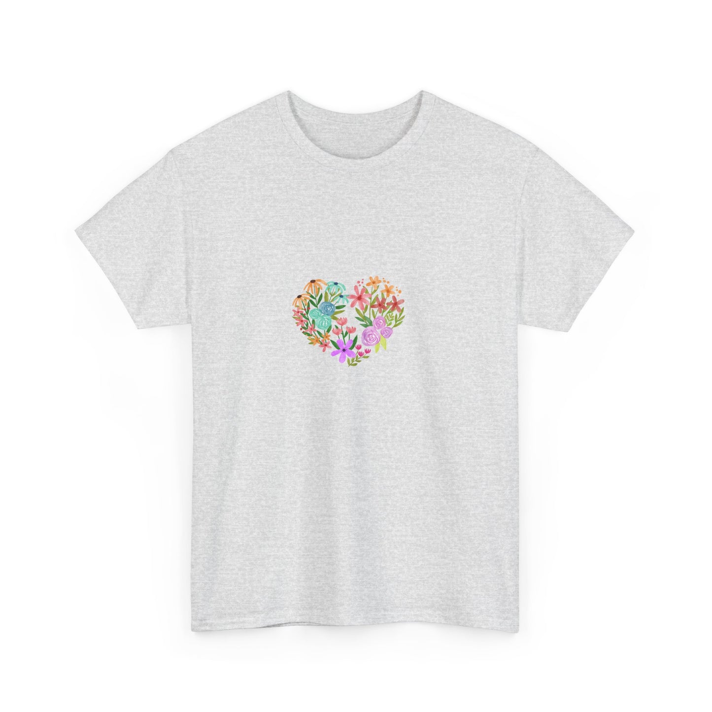 Camiseta manga corta Corazón Floral