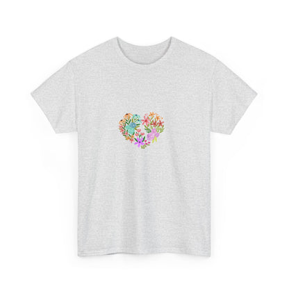 Camiseta manga corta Corazón Floral