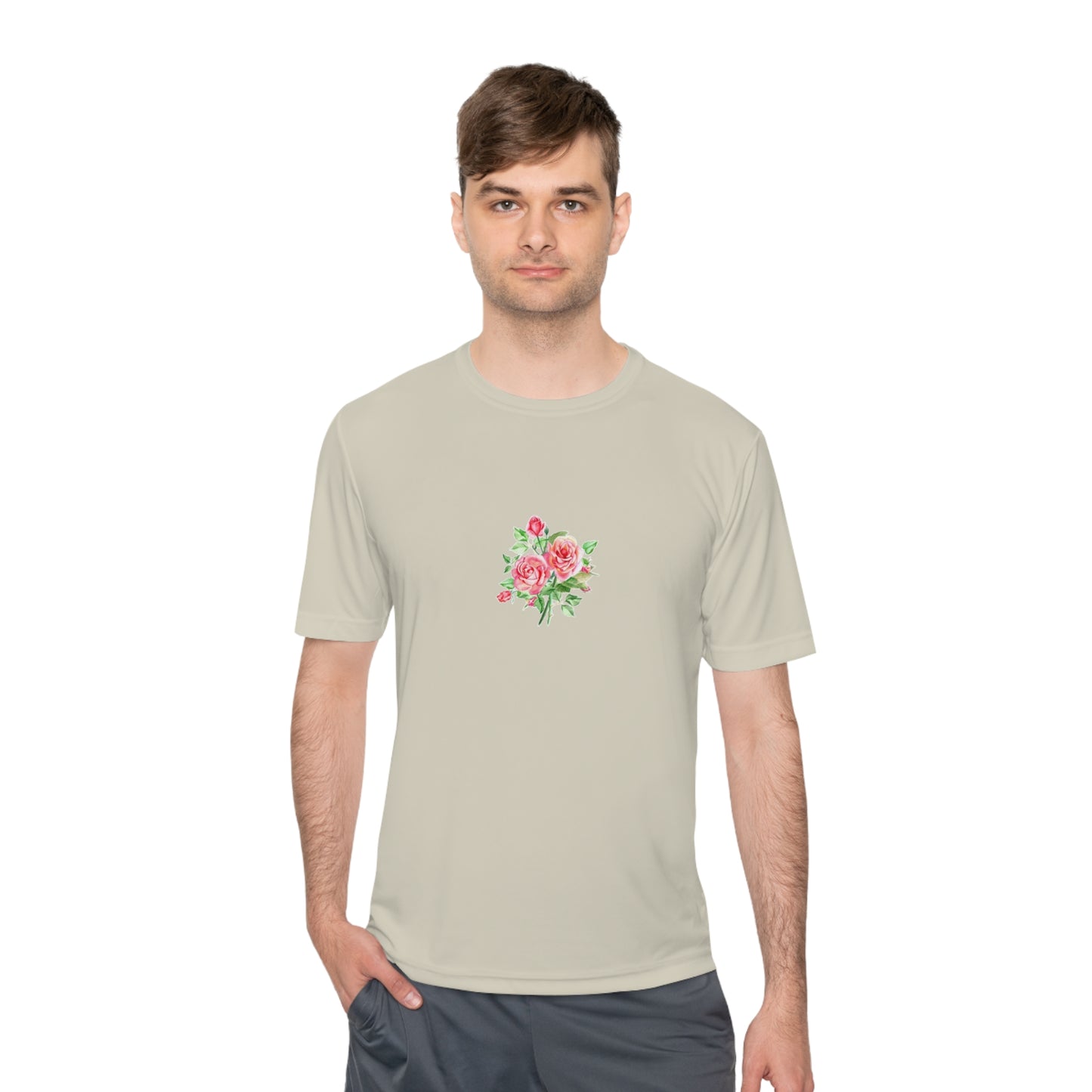 Camiseta mujer flor rosa  T-Shirt women