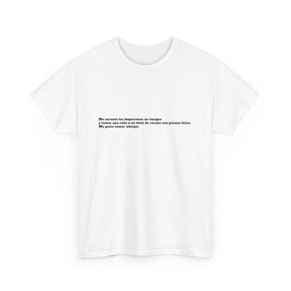 Camiseta manga corta Me gusta los boquerones en vinagre