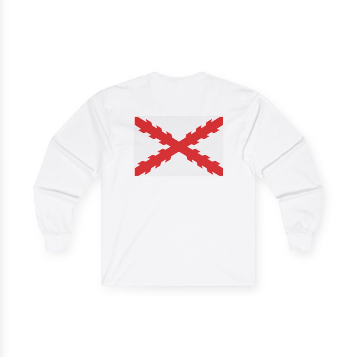 Camiseta manga larga bandera aspa de Borgoña
