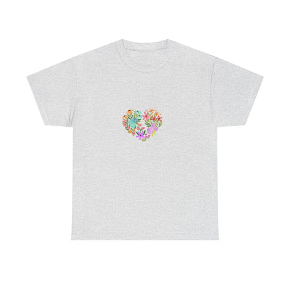 Camiseta manga corta Corazón Floral