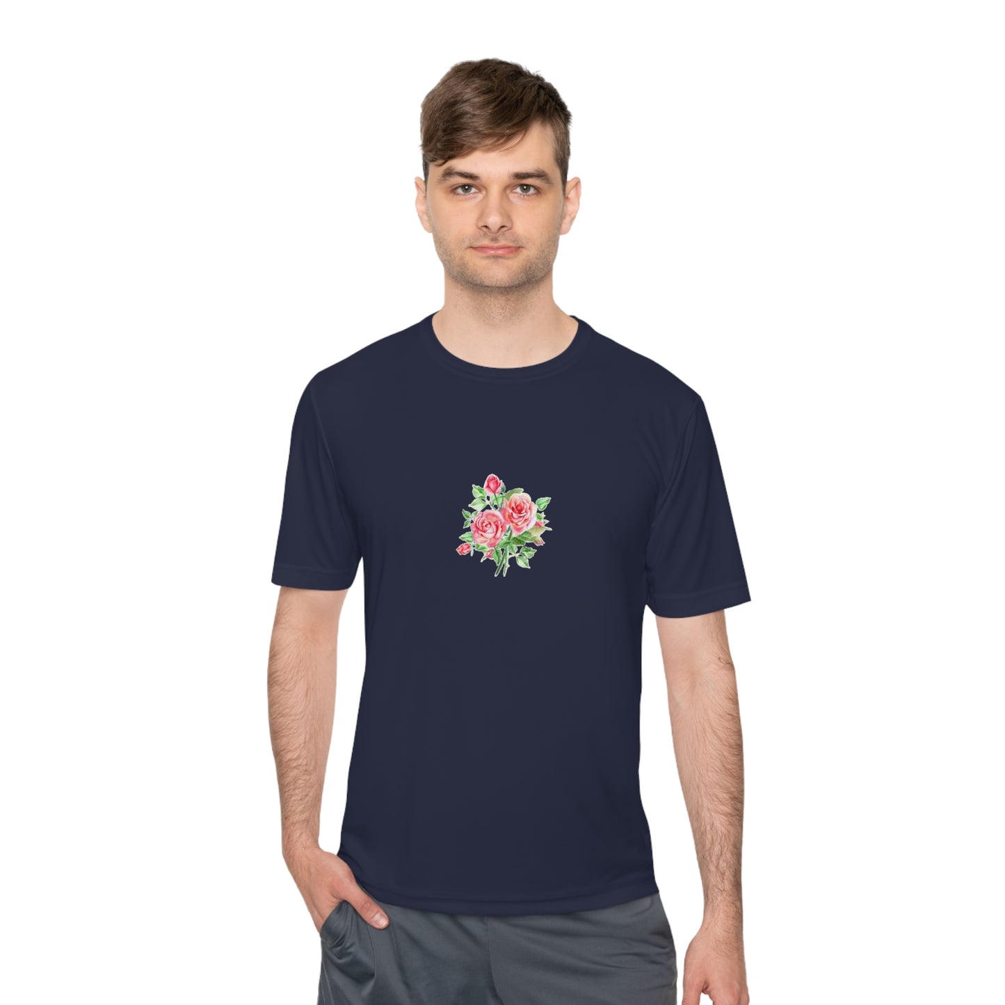 Camiseta mujer flor rosa  T-Shirt women