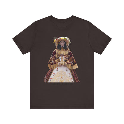 Camiseta manga corta Virgen del Rocío vestida de pastora.