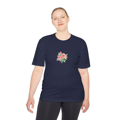 Camiseta mujer flor rosa  T-Shirt women