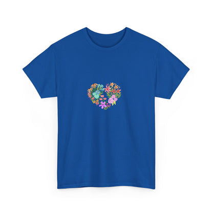 Camiseta manga corta Corazón Floral