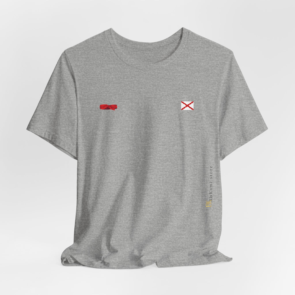 Camiseta manga corta Aspa de Borgoña Cruz de San Andrés   y  pañuelo hermandad Hispana