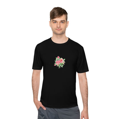 Camiseta mujer flor rosa  T-Shirt women