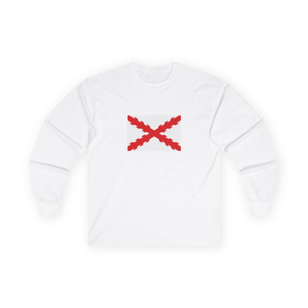 Camiseta manga larga bandera aspa de Borgoña