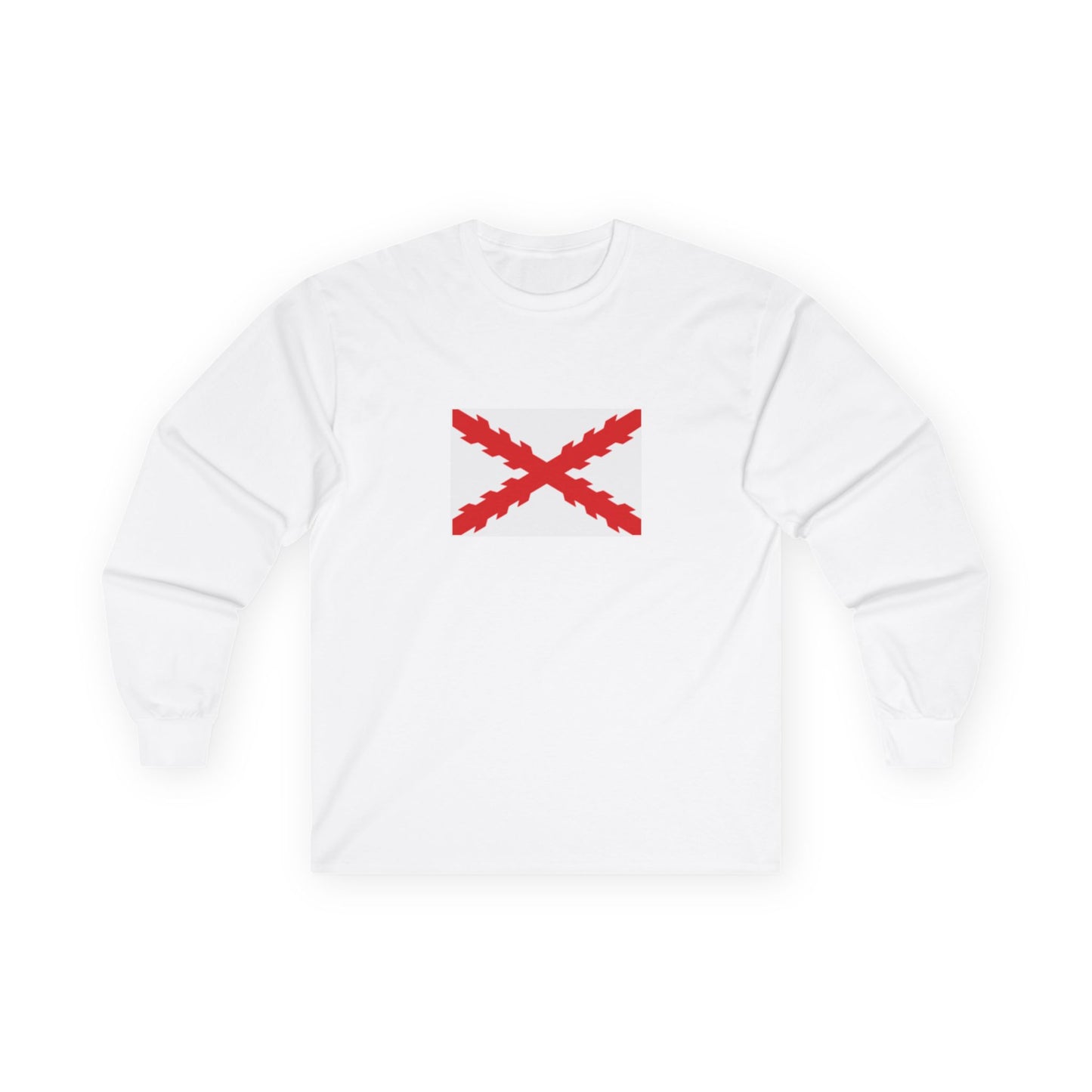 Camiseta manga larga bandera aspa de Borgoña
