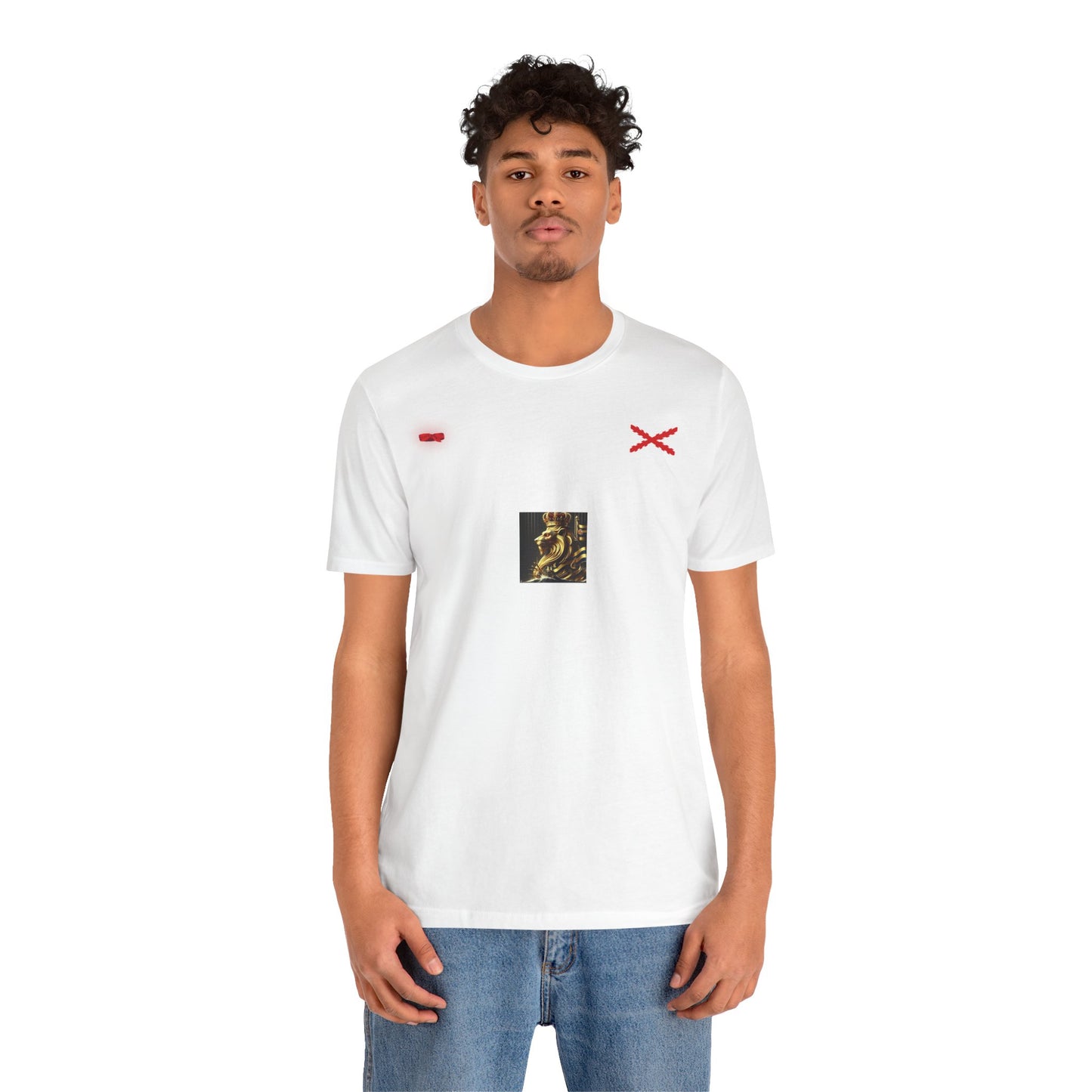 Camiseta manga corta blanca Cruz San Andrés Borgoña