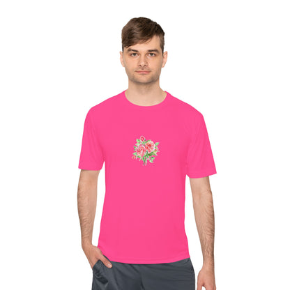 Camiseta mujer flor rosa  T-Shirt women