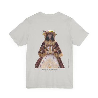 Camiseta manga corta Virgen del Rocío vestida de pastora.