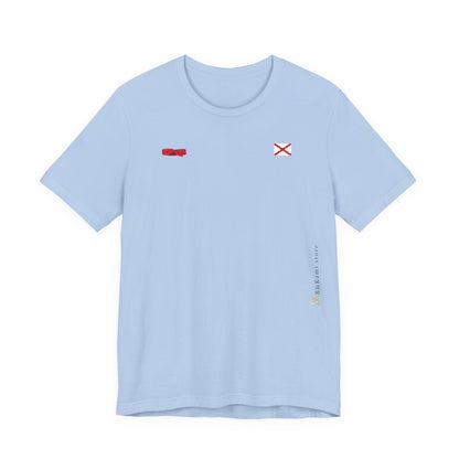 Camiseta manga corta Aspa de Borgoña Cruz de San Andrés   y  pañuelo hermandad Hispana