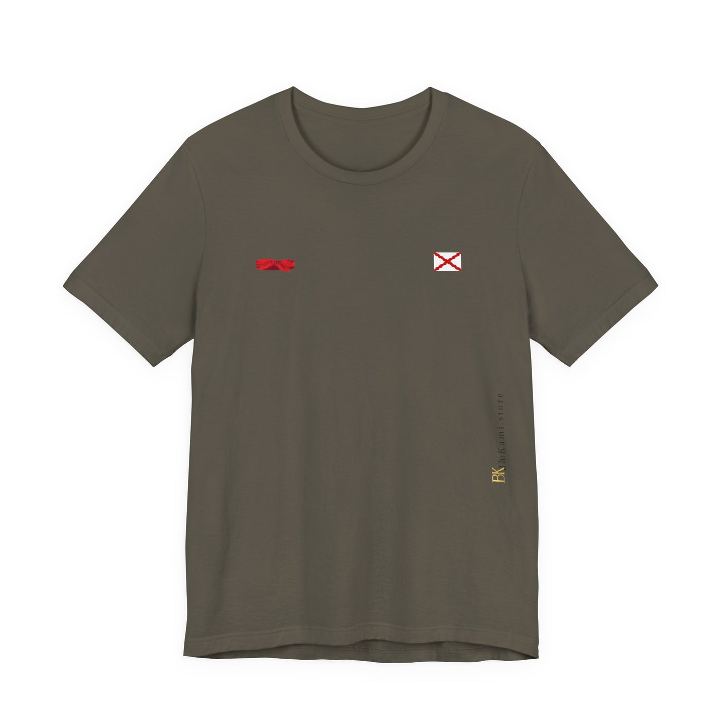 Camiseta manga corta Aspa de Borgoña Cruz de San Andrés   y  pañuelo hermandad Hispana