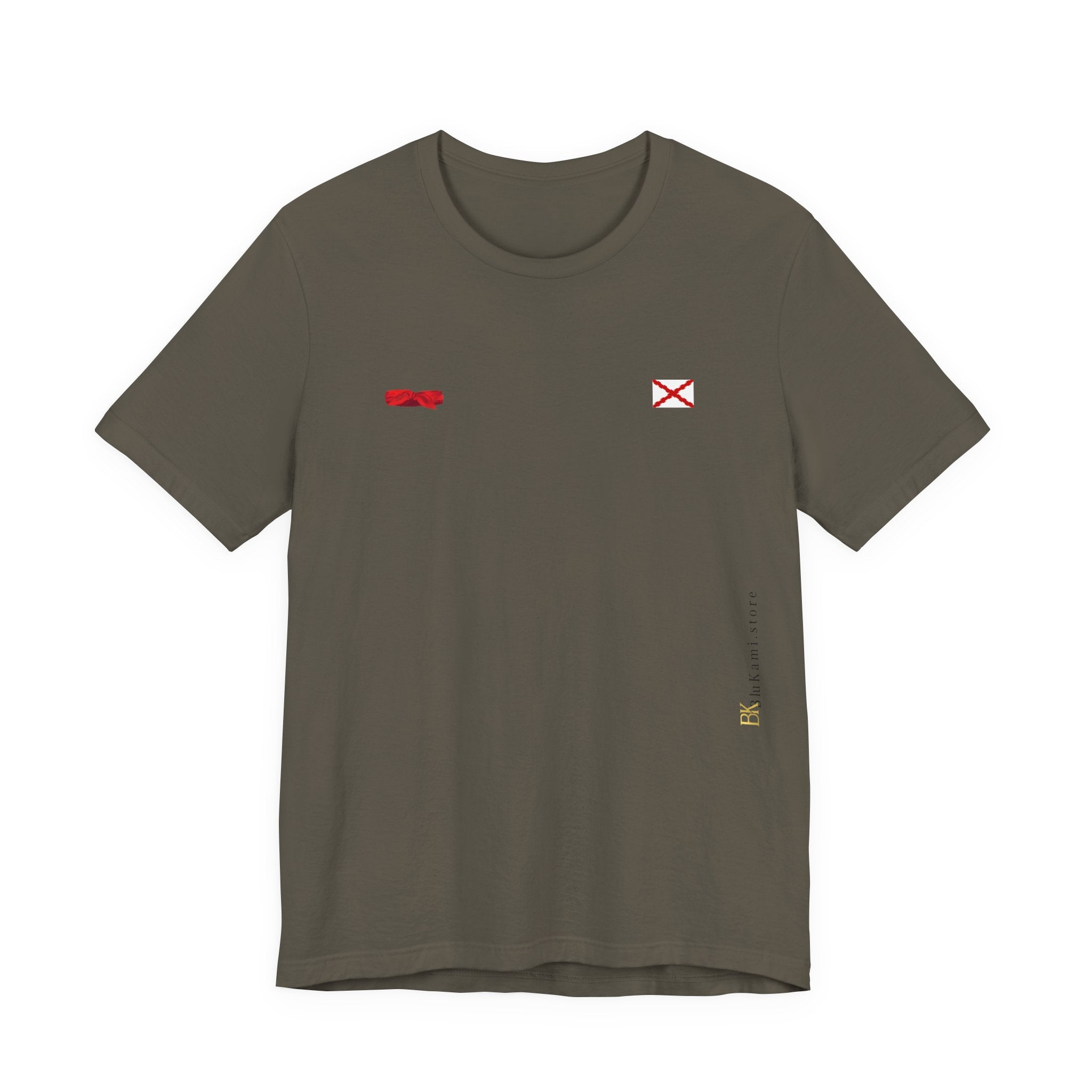 Camiseta manga corta Aspa de Borgoña Cruz de San Andrés   y  pañuelo hermandad Hispana