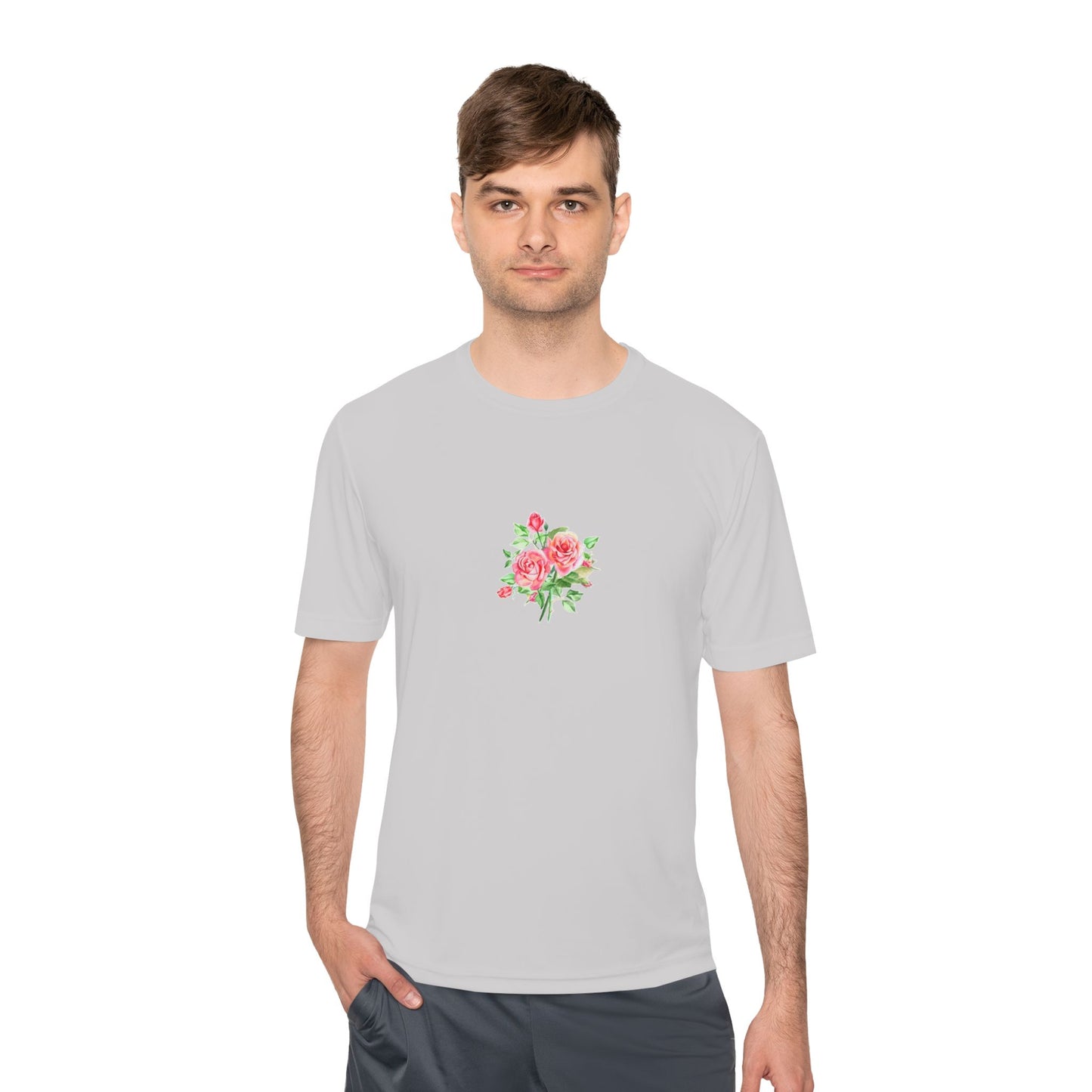 Camiseta mujer flor rosa  T-Shirt women