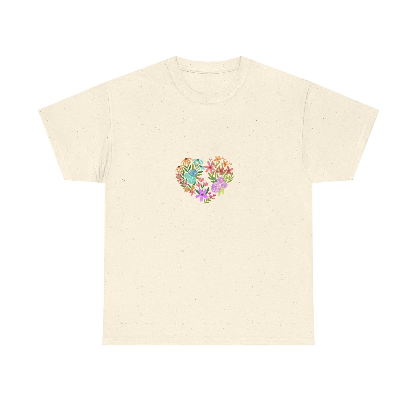 Camiseta manga corta Corazón Floral