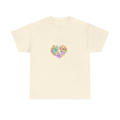 Camiseta manga corta Corazón Floral