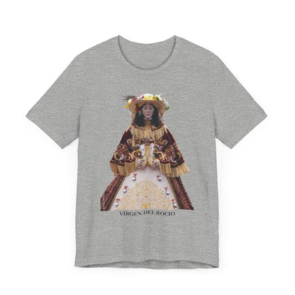 Camiseta manga corta Virgen del Rocío vestida de pastora.