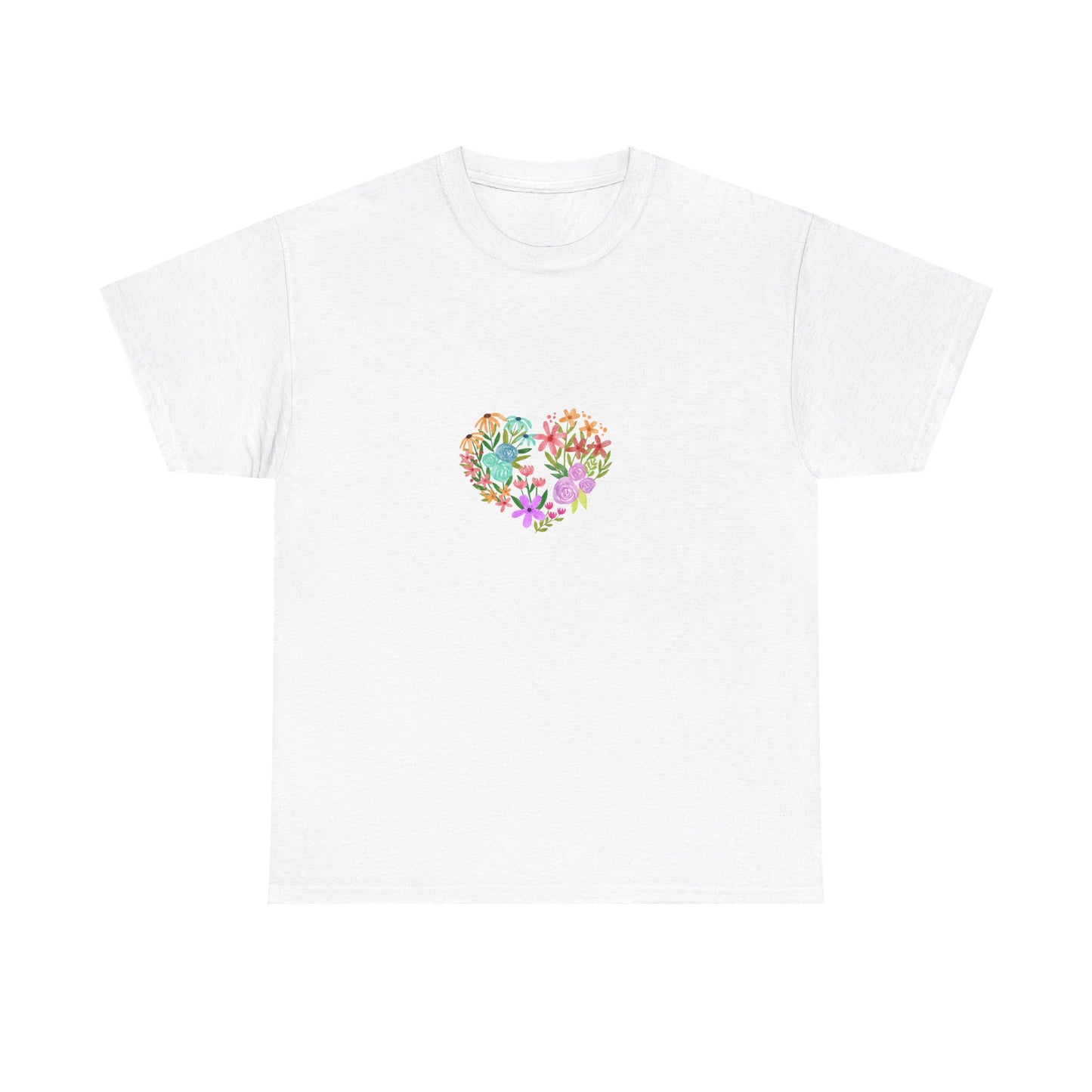 Camiseta manga corta Corazón Floral