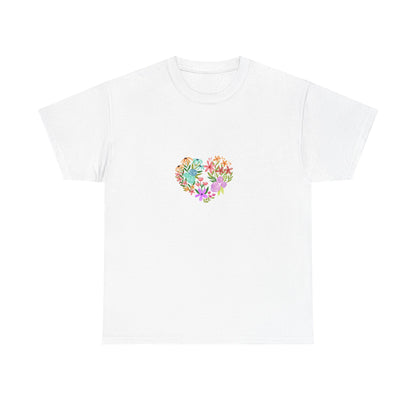 Camiseta manga corta Corazón Floral