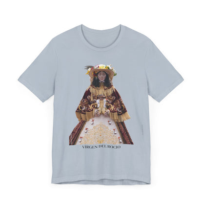Camiseta manga corta Virgen del Rocío vestida de pastora.