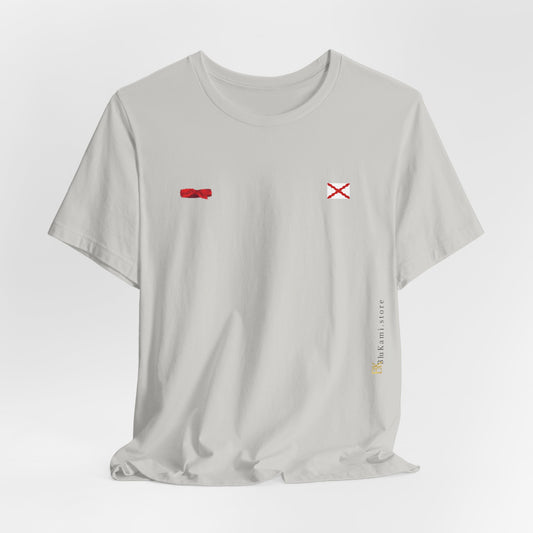 Camiseta manga corta Aspa de Borgoña Cruz de San Andrés   y  pañuelo hermandad Hispana