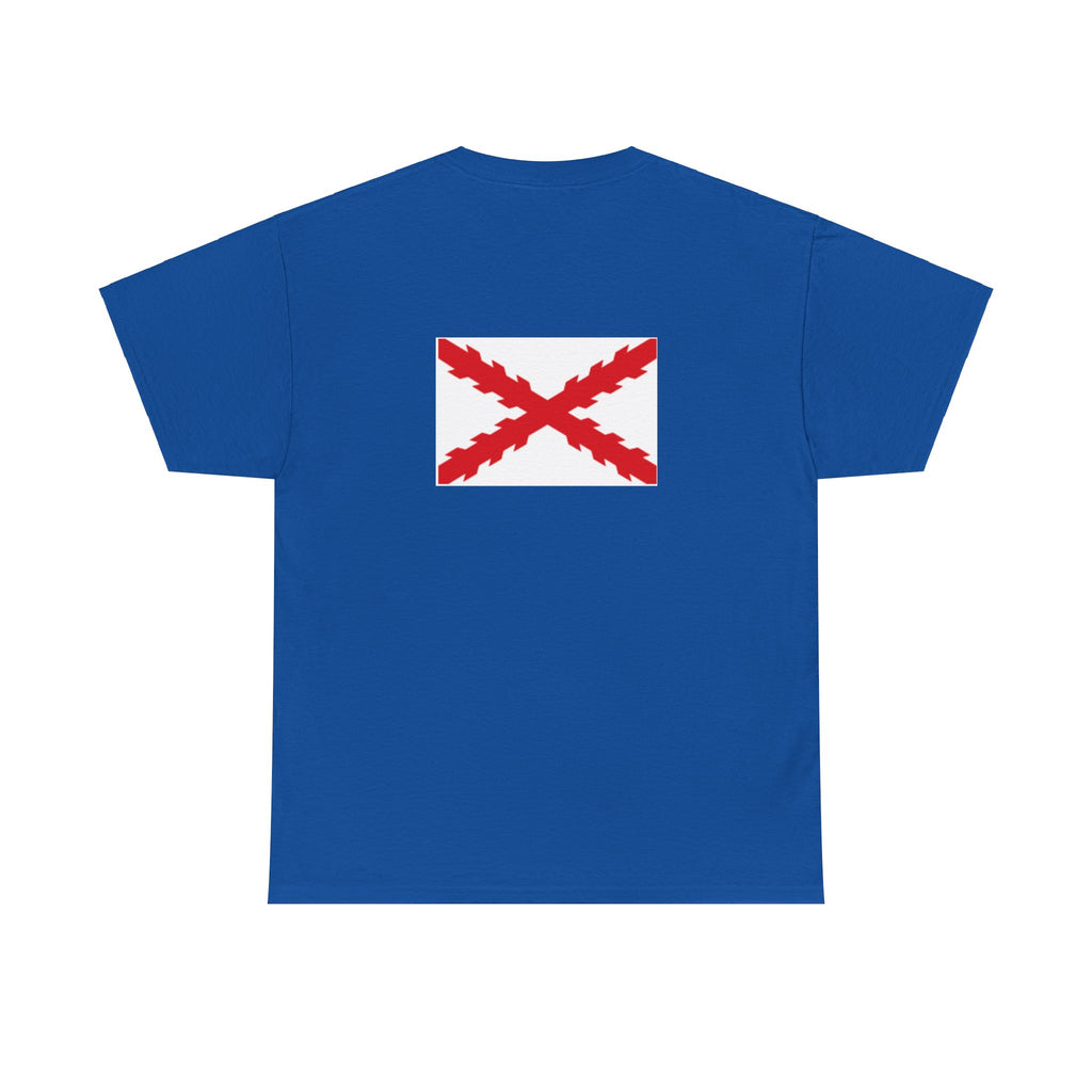 Camiseta manga corta Aspa Borgoña espalda