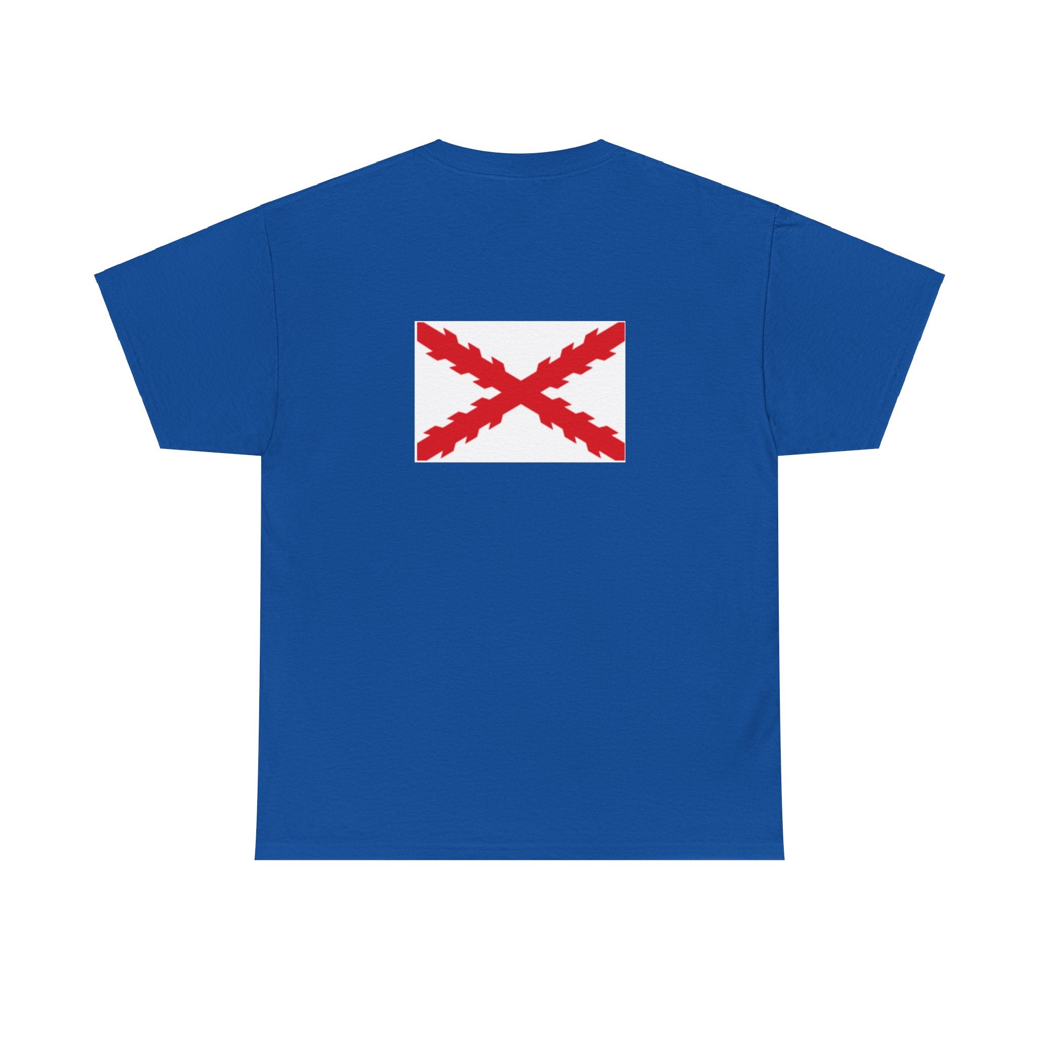 Camiseta manga corta Aspa Borgoña espalda