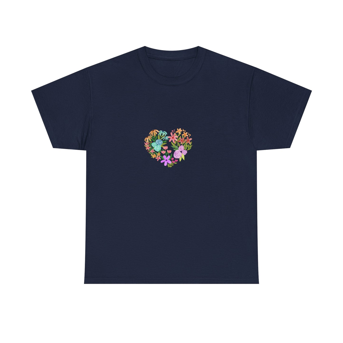 Camiseta manga corta Corazón Floral