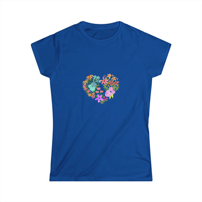 Camiseta manga corta Corazón Floral