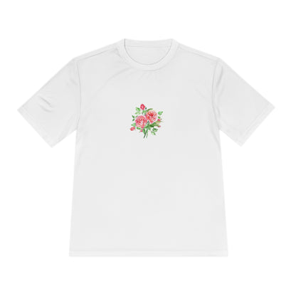 Camiseta mujer flor rosa  T-Shirt women