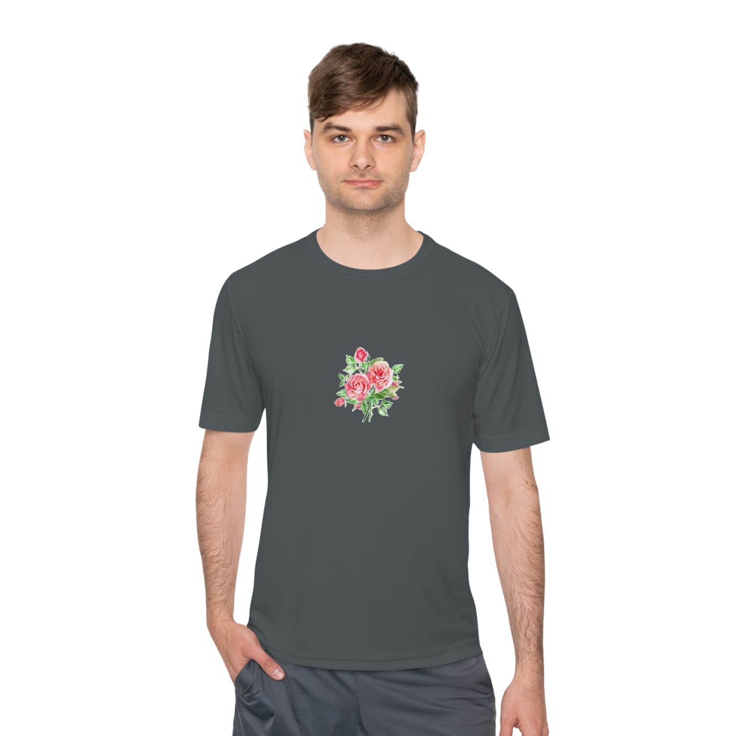 Camiseta mujer flor rosa  T-Shirt women