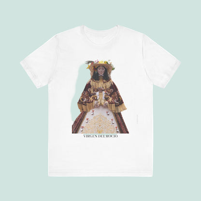 Camiseta manga corta Virgen del Rocío vestida de pastora.