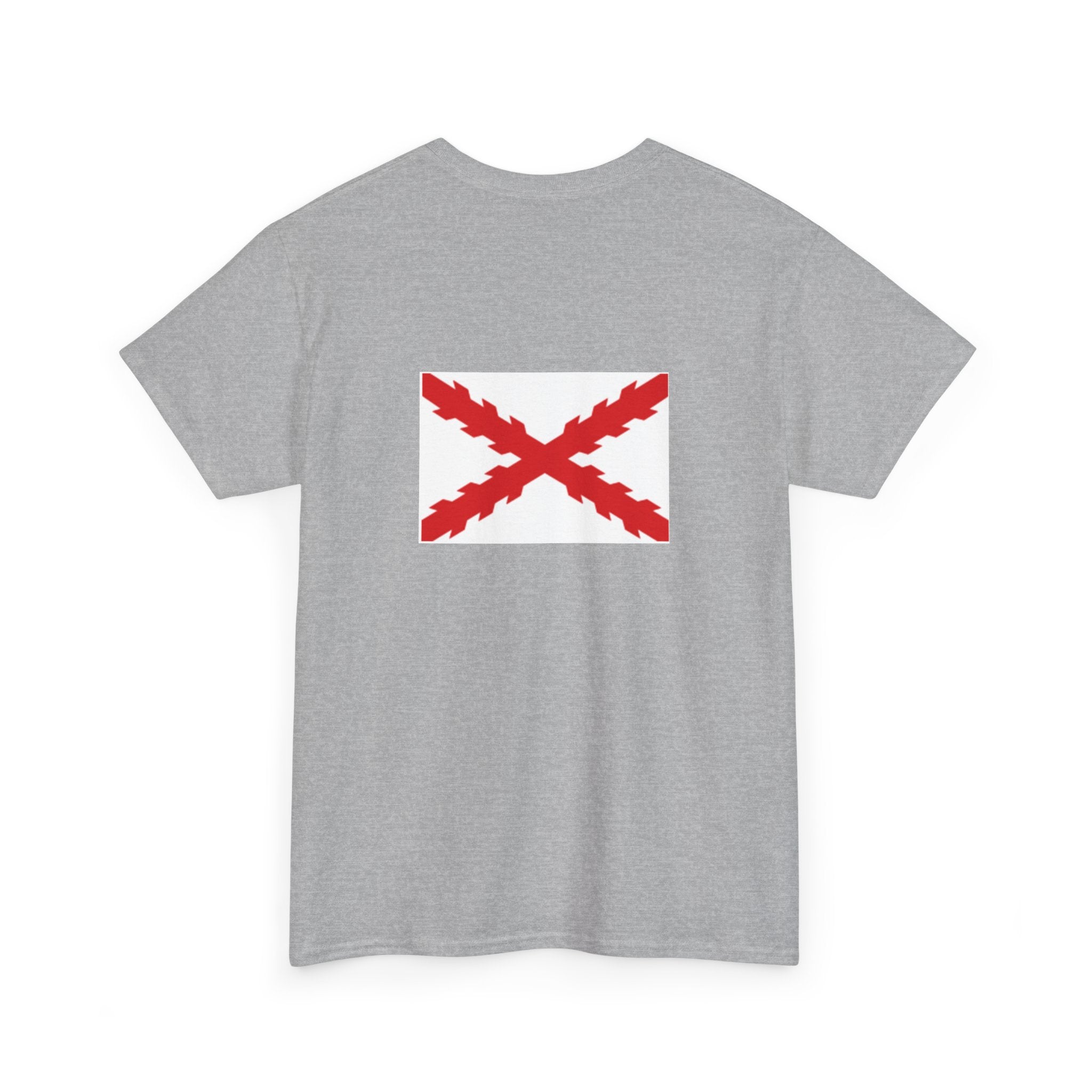 Camiseta manga corta Aspa Borgoña espalda