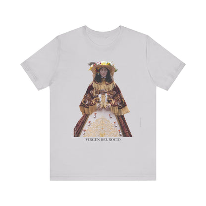 Camiseta manga corta Virgen del Rocío vestida de pastora.