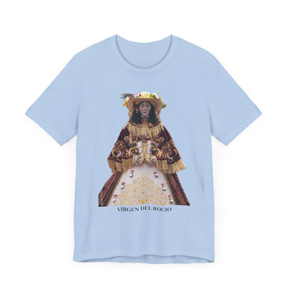 Camiseta manga corta Virgen del Rocío vestida de pastora.
