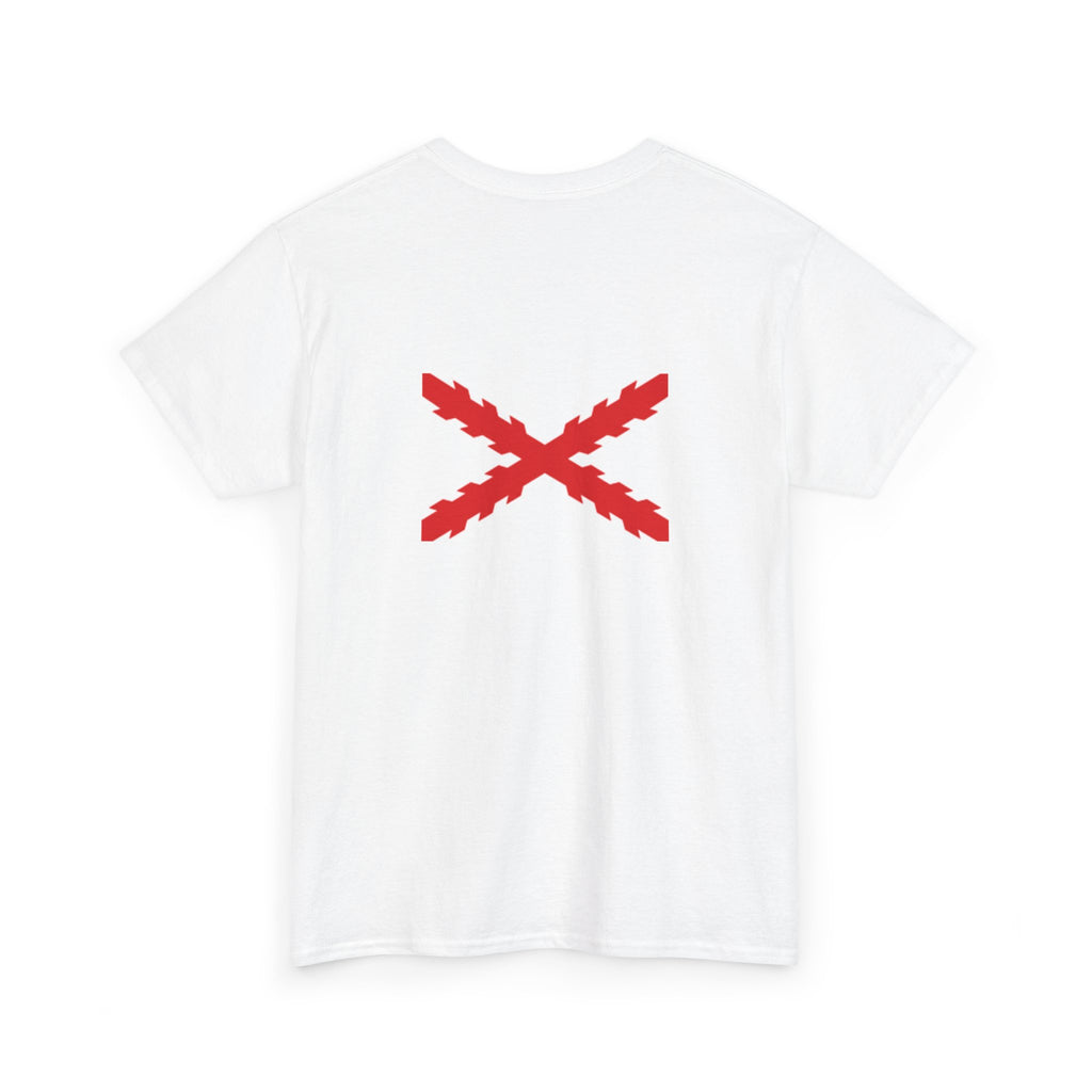 Camiseta manga corta Aspa Borgoña espalda
