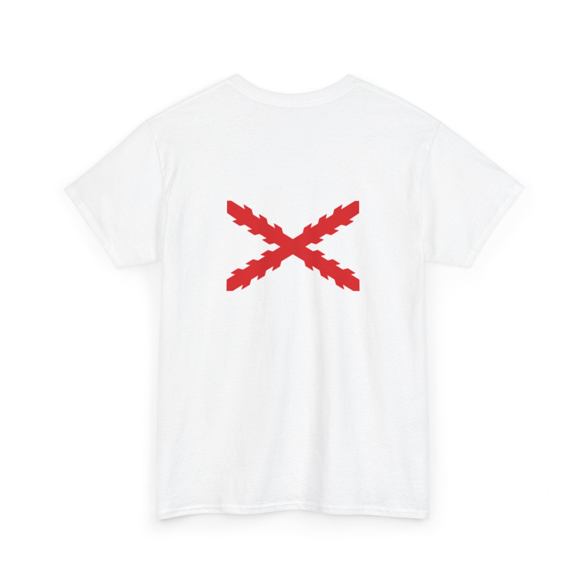 Camiseta manga corta Aspa Borgoña espalda