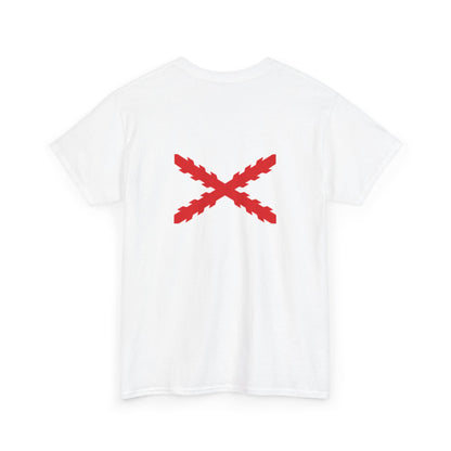 Camiseta manga corta Aspa Borgoña espalda