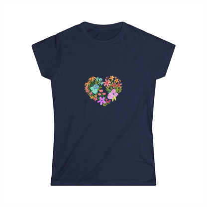 Camiseta manga corta Corazón Floral