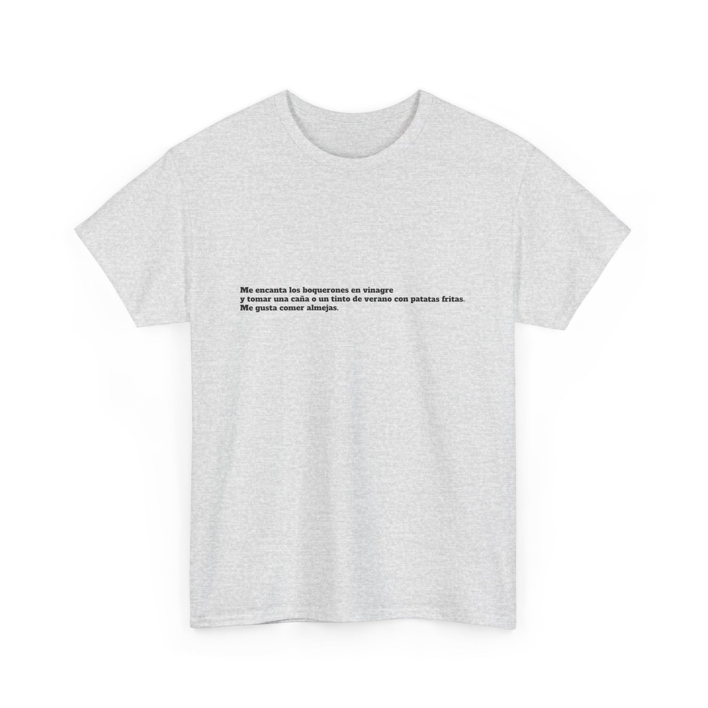 Camiseta manga corta Me gusta los boquerones en vinagre