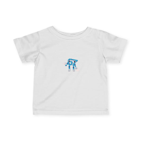 Camiseta niños SixSeven Infant Tee — Cute Blue Robot Graphic Baby Shirt