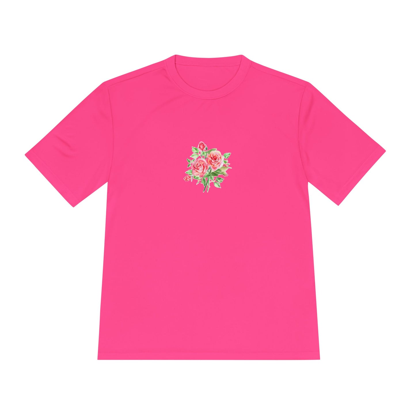 Camiseta mujer flor rosa  T-Shirt women