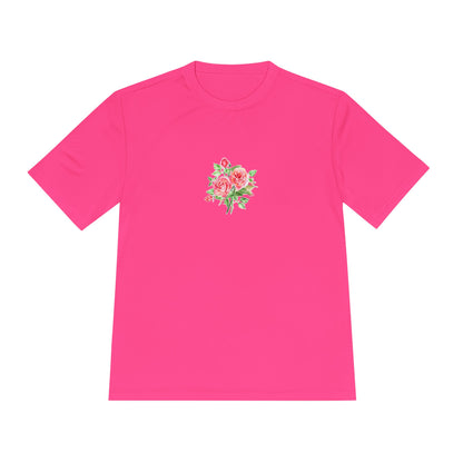 Camiseta mujer flor rosa  T-Shirt women