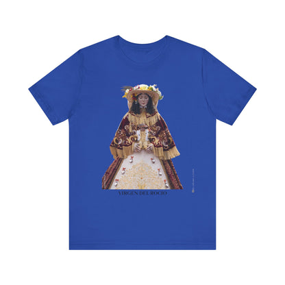 Camiseta manga corta Virgen del Rocío vestida de pastora.